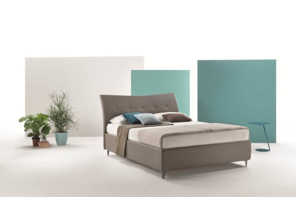 letto matrimoniale ALLISON fascia alta ecopelle