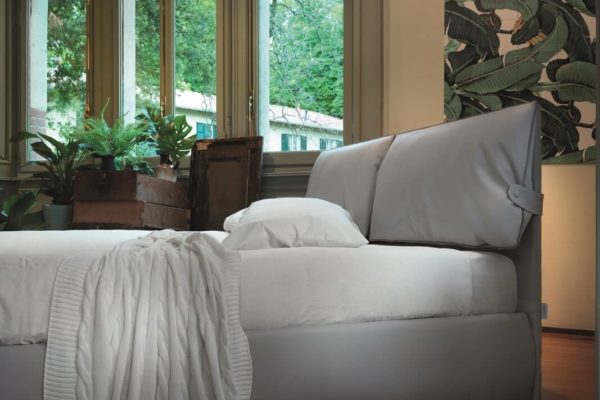 letto matrimoniale beatrice testata giroletto ecopelle