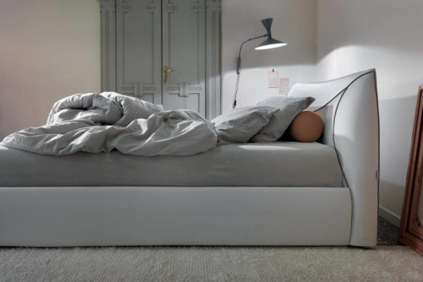 letto matrimoniale corinne ecopelle fascia alta