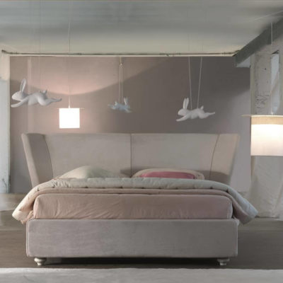 letto matrimoniale giselle plain tessuto