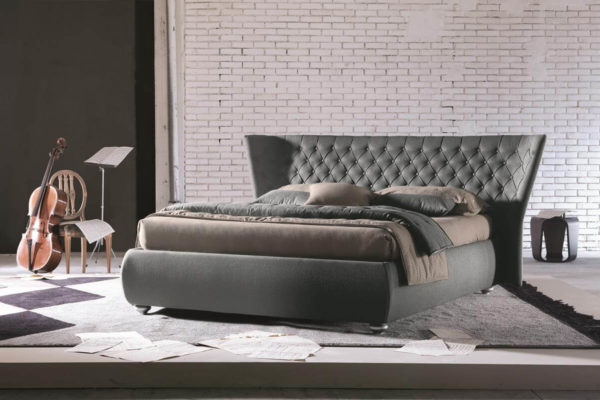 letto matrimoniale giselle tessuto