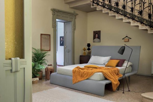 letto matrimoniale mila tessuto ecovintage tortora