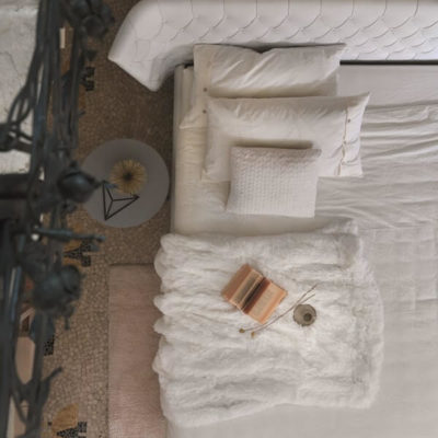 letto matrimoniale modello giselle giroletto fascia alta ecopelle