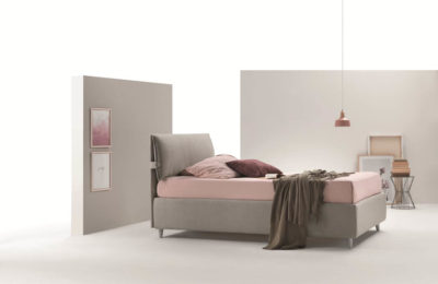 letto singolo beatrice testata tessuto