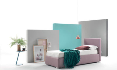letto singolo tessuto gaia