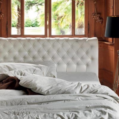 testata letto matrimoniale modello victoria ecopelle