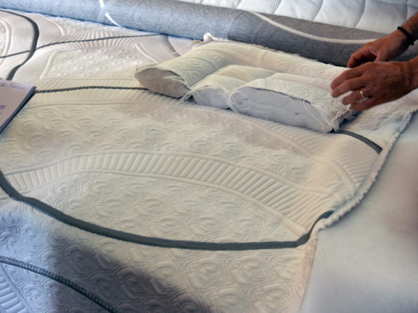 dettaglio tessuti fabbrica materassi