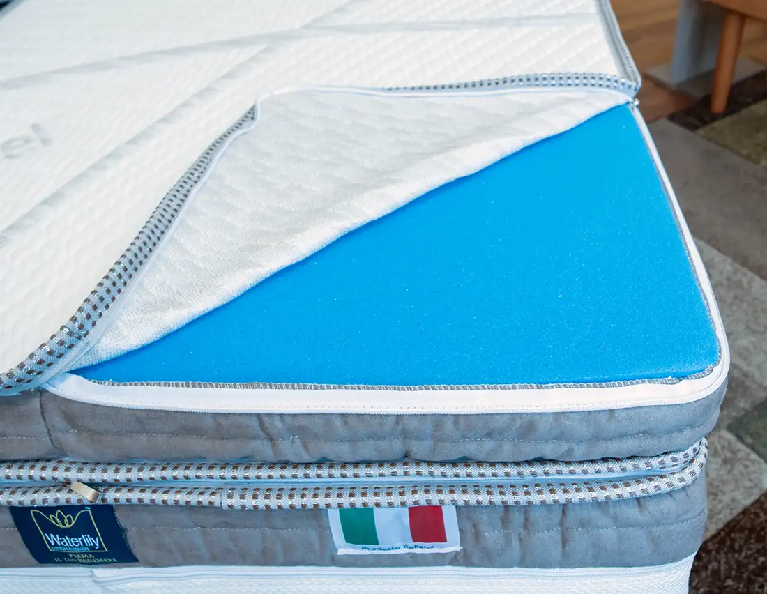 dettaglio topper materasso breeze air