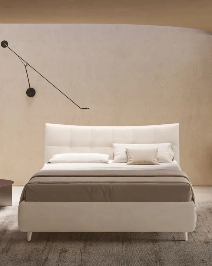 letto contenitore imbottito allisson